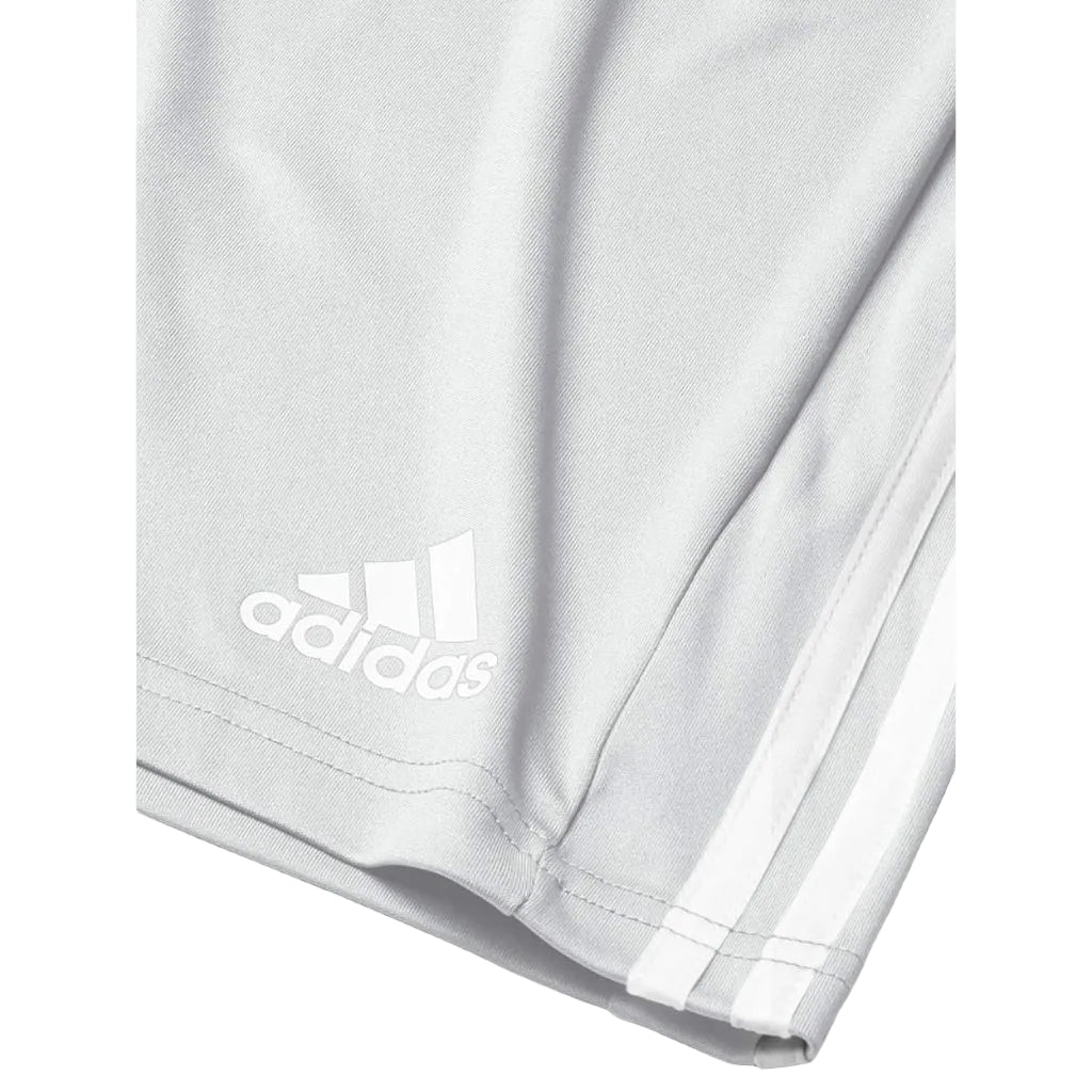 adidas Boy's Squadra 21 Shorts - Light Gray/White, Size Small