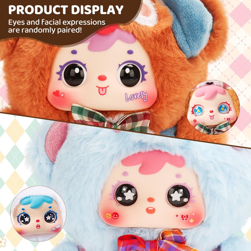 LUCKJOY Blind Box, Plush Keychain, Cute Collectible Figures, Birthday Gifts, Single Box (Circus Series)