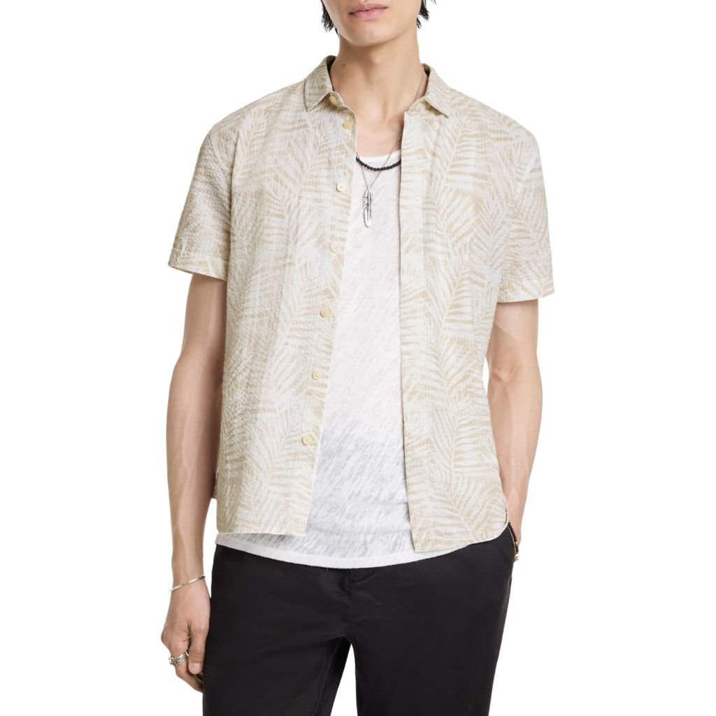 John Varvatos Loren Shirt Terra Brown SZ L