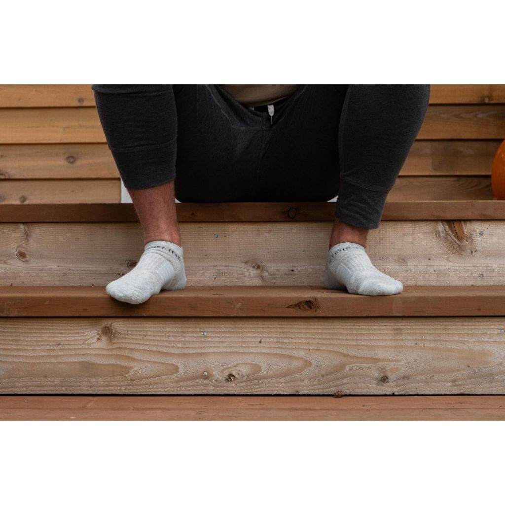 Strideline Premium Athletic Low Cut Sock 3 Pack - Small, Grey