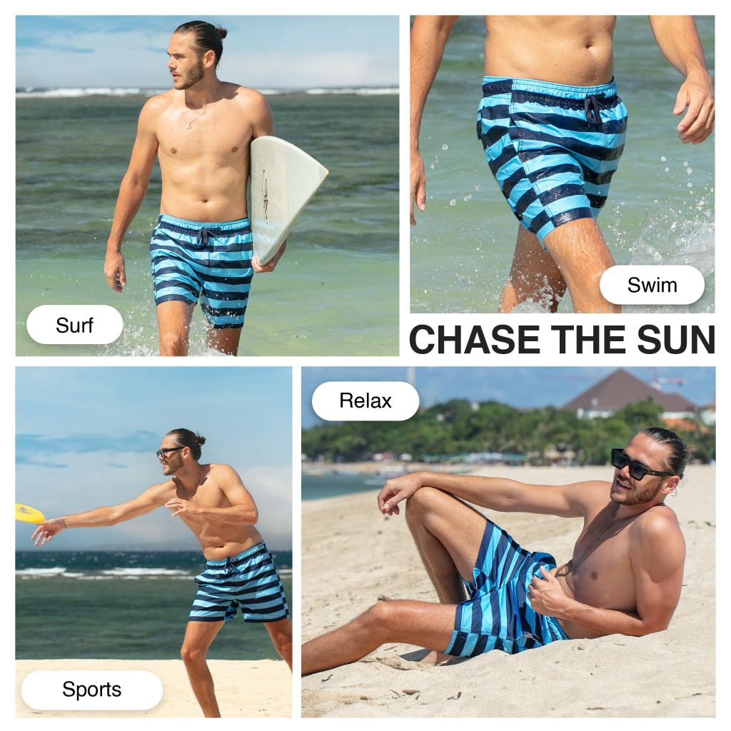 Kanu Surf Men's Riviera Swim Trunks Navy/Blue, X-Large