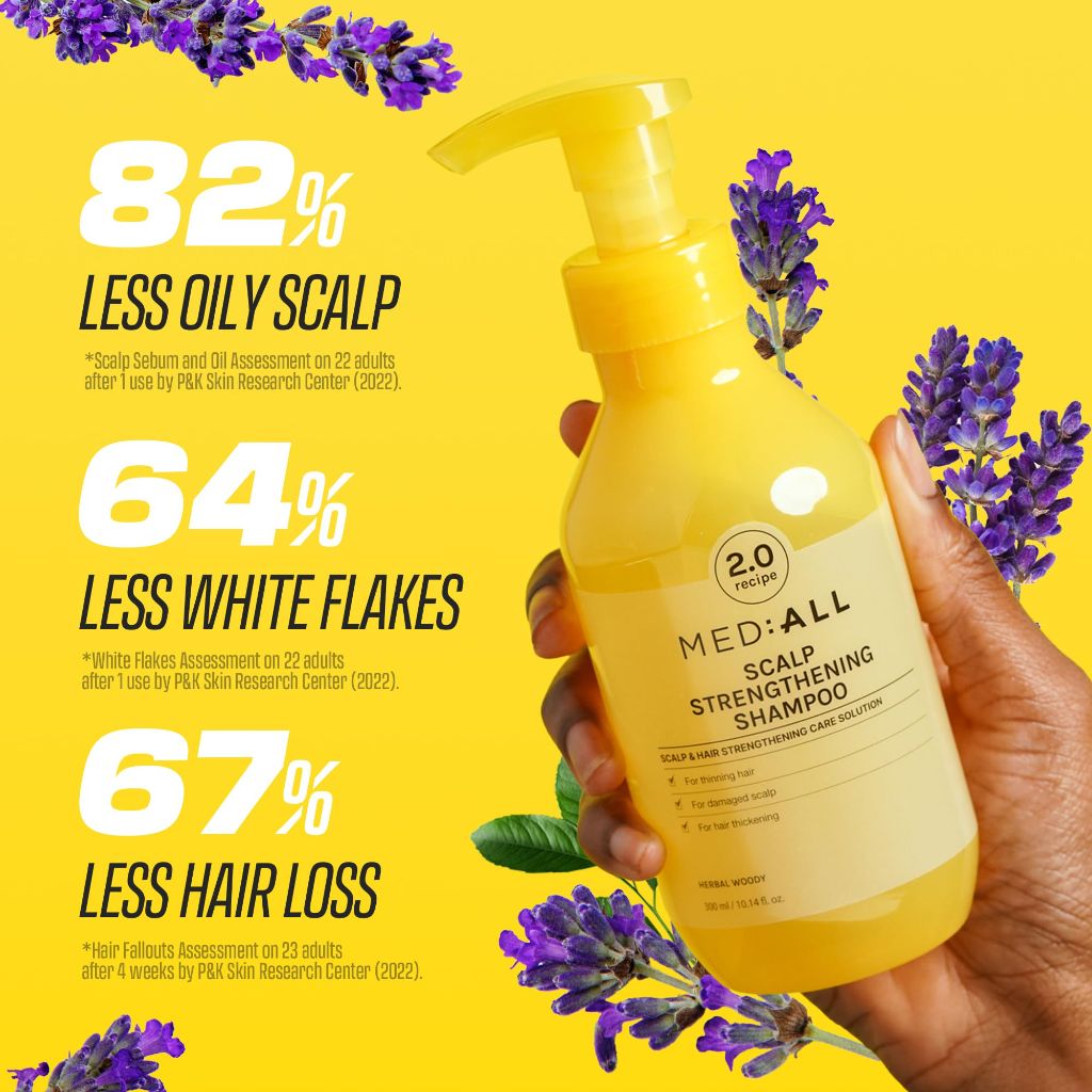 MEDIALL Scalp Strengthening Shampoo (300ml, Herbal Woody)