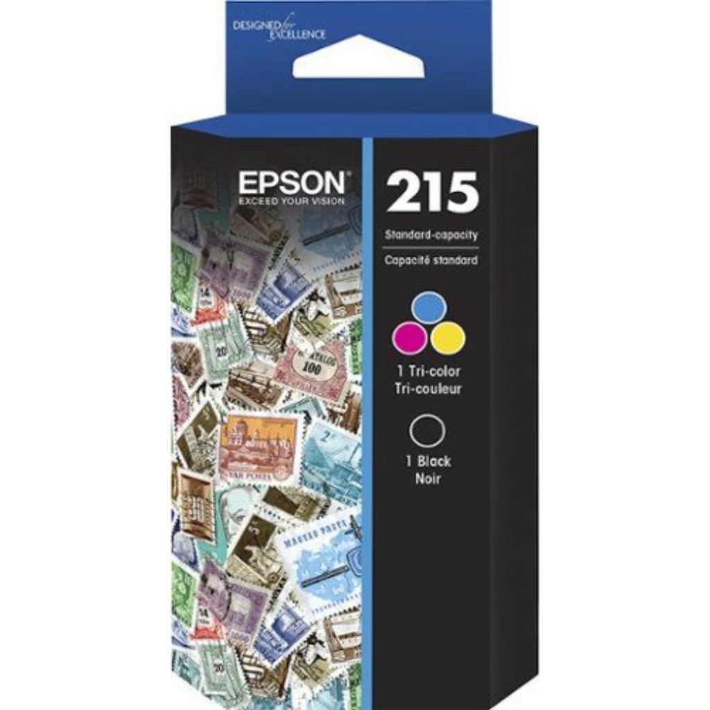 Epson 215 Standard Capacity Ink Cartridges - Black/Multicolor Combo Pack (2 Cartridges)