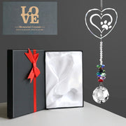 Dog Memorial Gifts Crystal Suncatcher,Pet Loss, Pet Sympathy,Dog Memorial Gifts for Loss of Dog,Pet Memorial Gift,Dog Passing Away Gifts