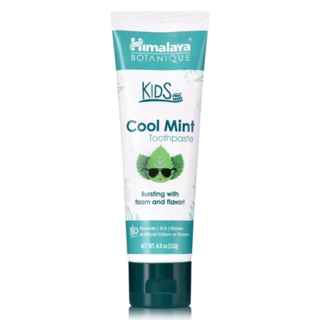 Himalaya Botanique Kids Toothpaste with Xylitol  Cool Mint Flavor  4 oz - 2Pk