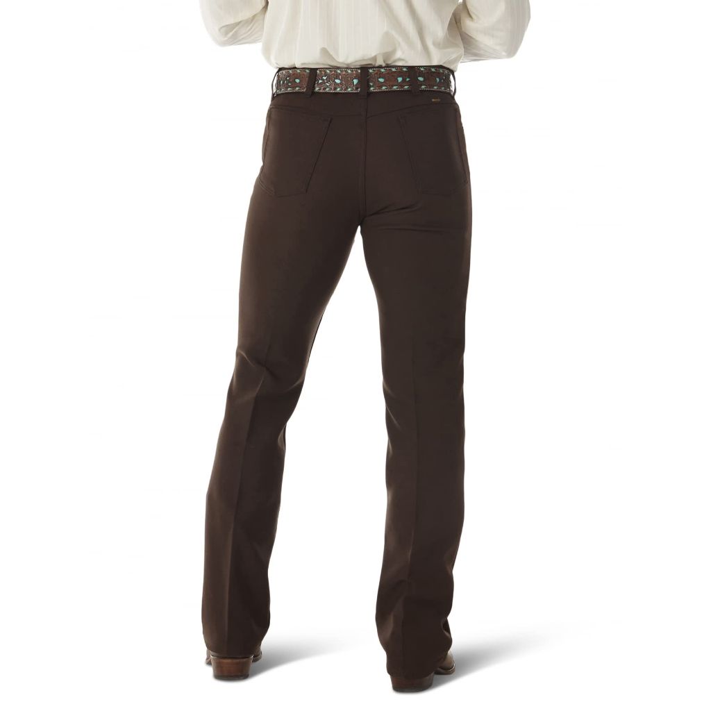 Wrangler Men's Wrancher Regular Fit Dress Jeans - Brown, 33W x 30L