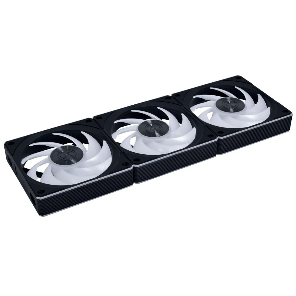 Lian Li UNI Fan CL120 ARGB 120mm PWM Fans - Triple Pack - 2.4 GHz Wireless Signal RGB  - Black (12CL1W3B)