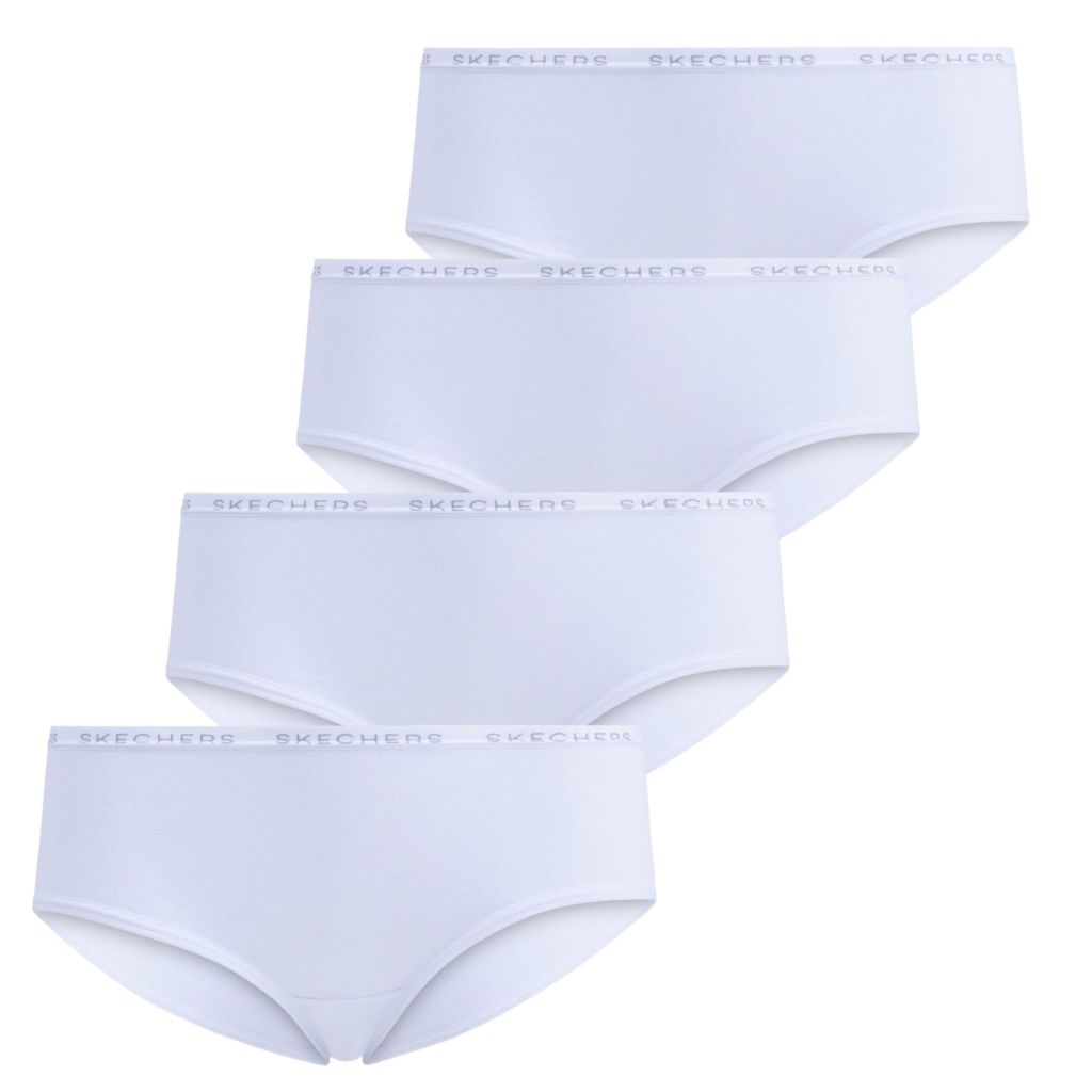 Skechers Girls Underwear 5 Pack and 4 Pack Cotton Panties Sizes 6-14 White