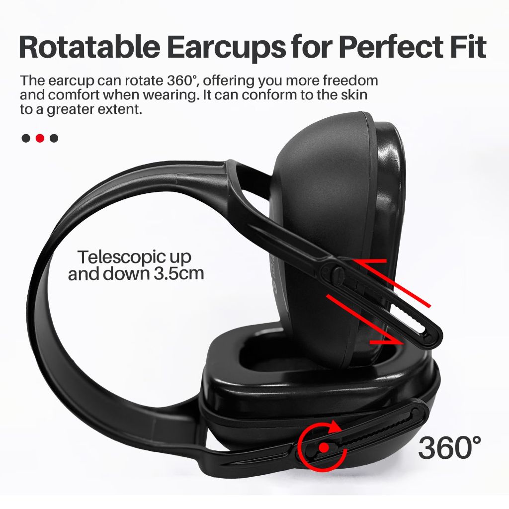 GOL-SIV SNR 29dB Sound Proof Ear Protection | Black