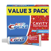 Crest Kids Cavity Protection Toothpaste  Sparkle Fun Flavor  4.6 oz Triple Pack  For Ages 3+