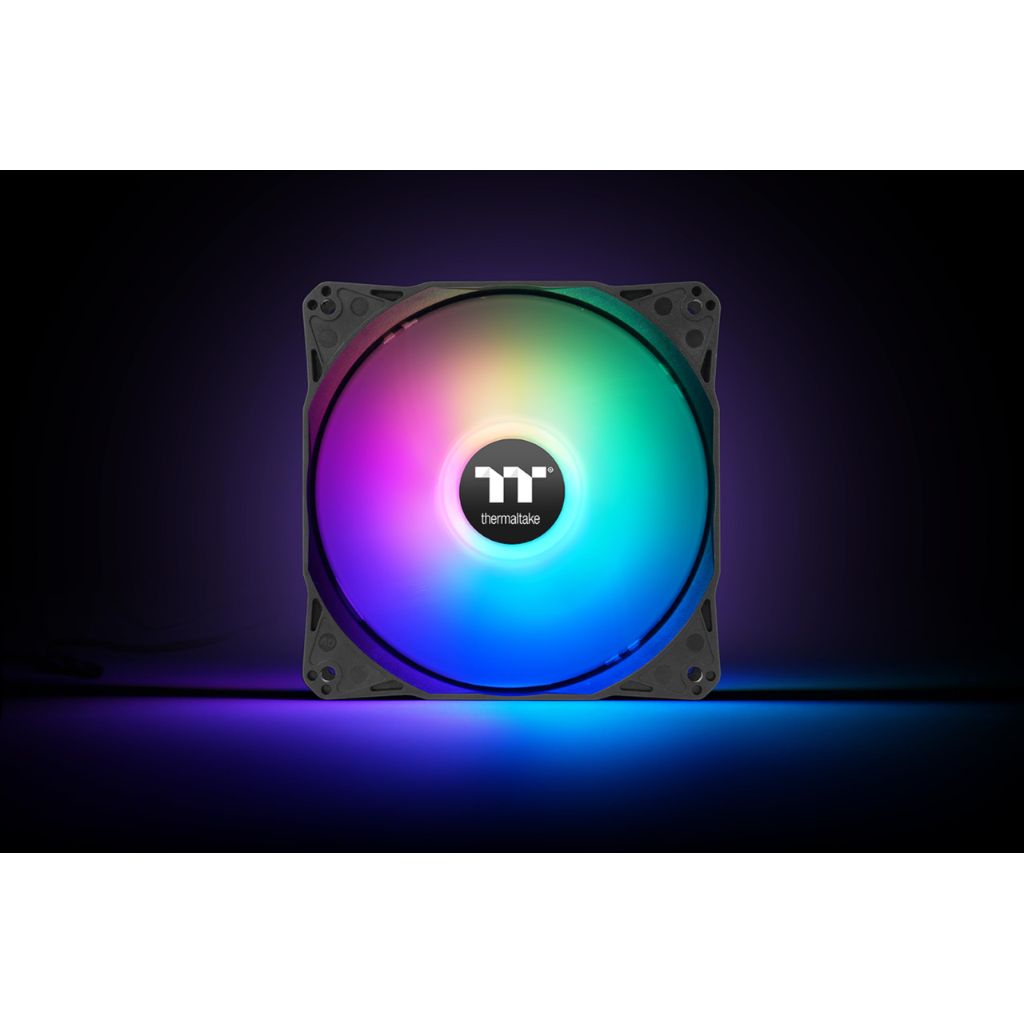 Thermaltake - LE120 ARGB Sync 120mm PWM Computer Case Cooling Fan (3-Pack) - Black