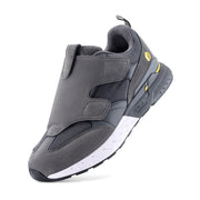 FitVille Extra Wide Slip-on Sneakers for Men, Rebound Core V10, Steel Grey - size 12