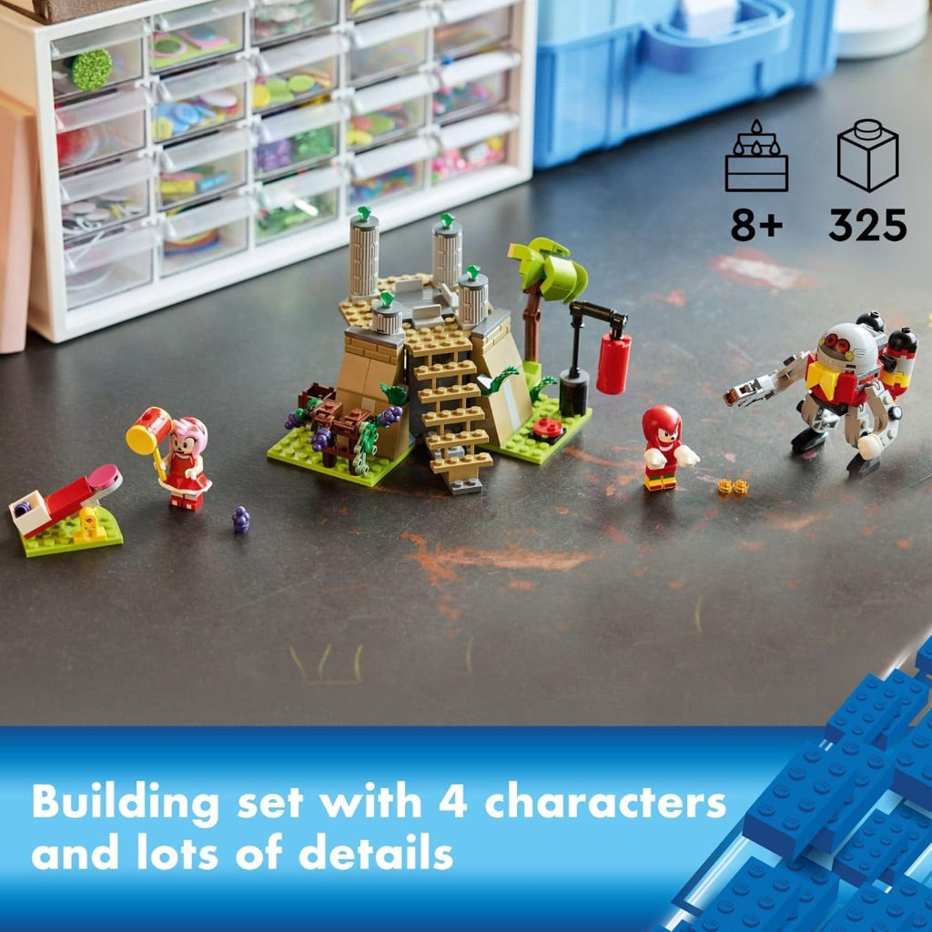 LEGO Sonic The Hedgehog: Knuckles and The Master Emerald Shrine Collectible Video Game Toy Building Set, Comes with 2 Sonic Action Figures, 76998