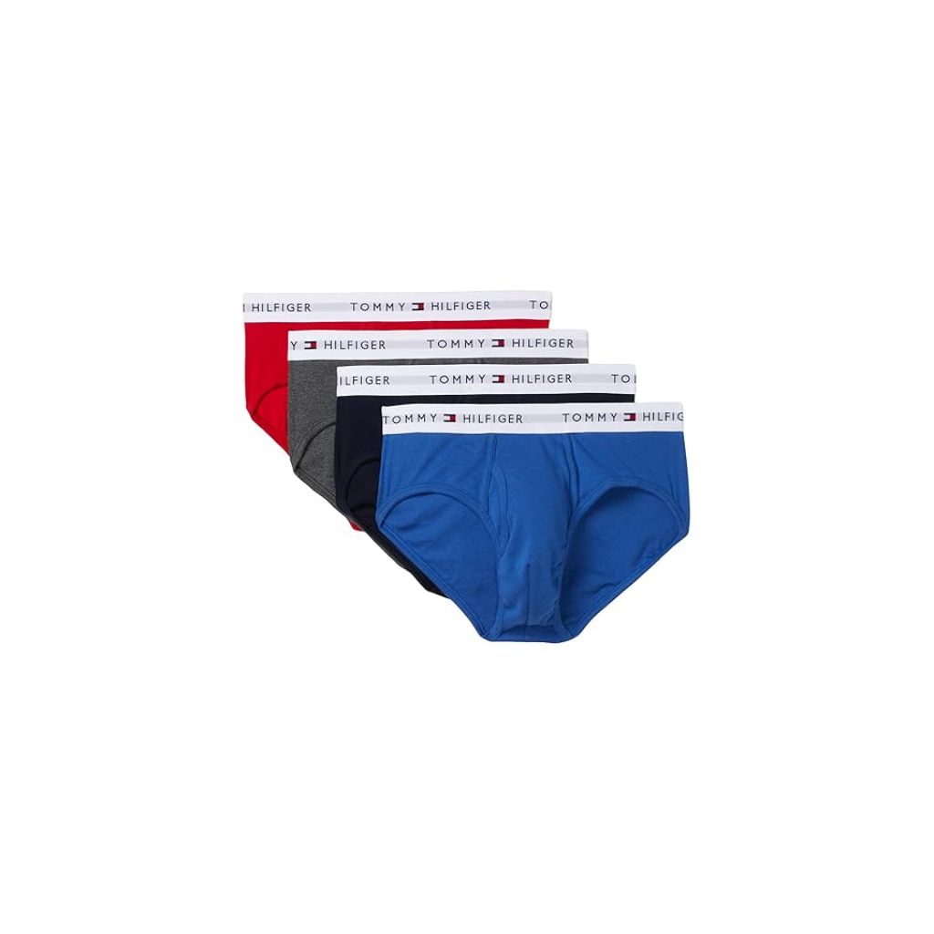 Tommy Hilfiger Cotton Classic 4-Pack Brief Men's Underwear Blue Ocean : LG