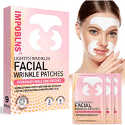 Overnight Facial Wrinkle Treatment Smile Line Patches and Forehead Wrinkle Patches - 9ct.