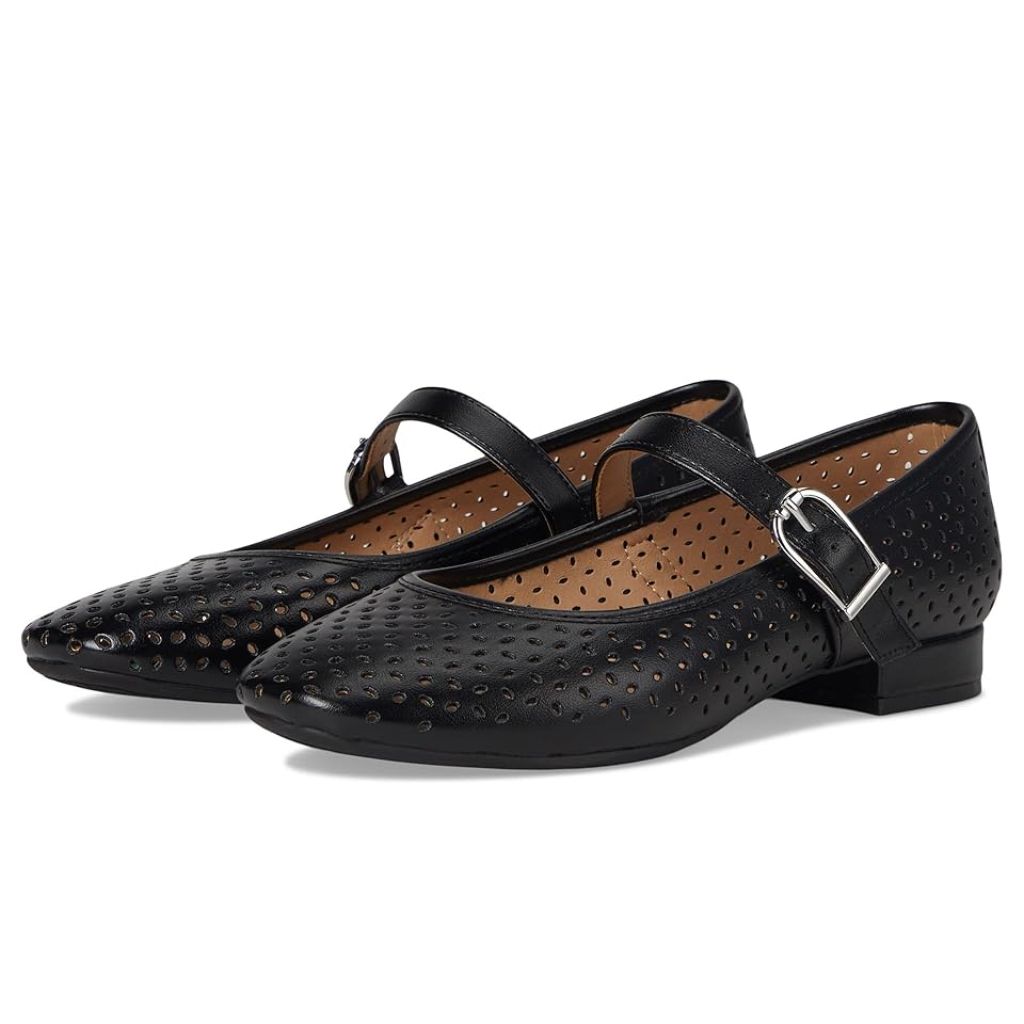LifeStride Women's Cameo MJ3 Mary Jane Shoes - Black, Size 6W