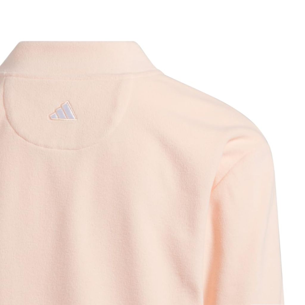 adidas Men's Fleece Mock Neck Pullover - Powder Coral, XS