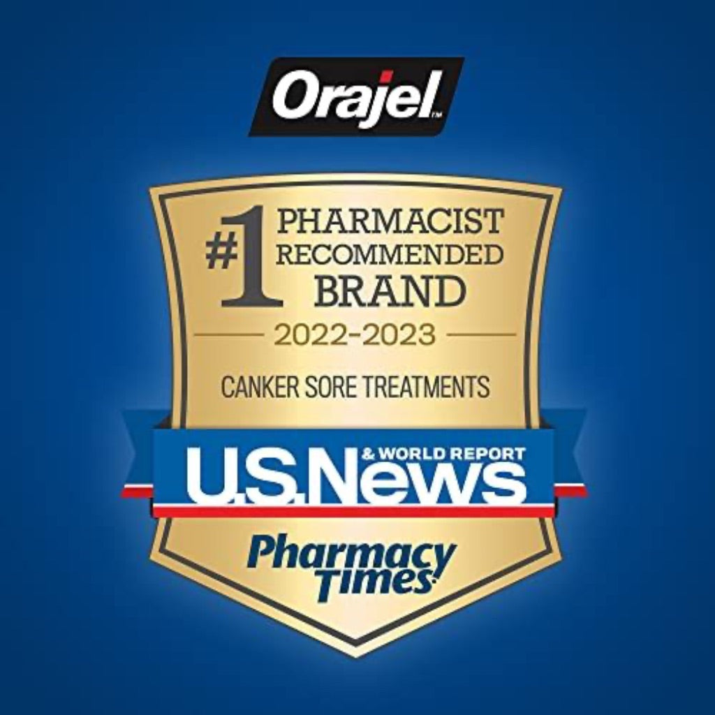 Orajel 3X Extra Strength Medicated Gel for Mouth Sores, 0.42oz Tube