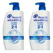 Head & Shoulders 2 in 1 Shampoo Conditioner  Classic Clean  32.1 oz  2 Pack