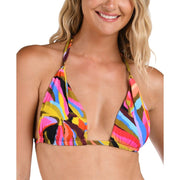 La Blanca Women's Tropic Waves Halter Bikini Top - Multi Size US 2