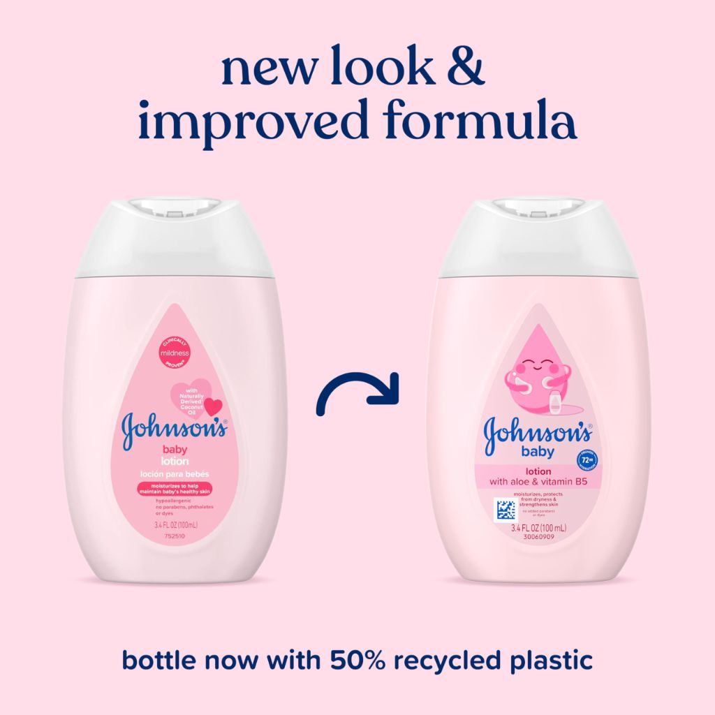 Johnson's Baby Lotion with Coconut Oil, 3.4 fl. oz