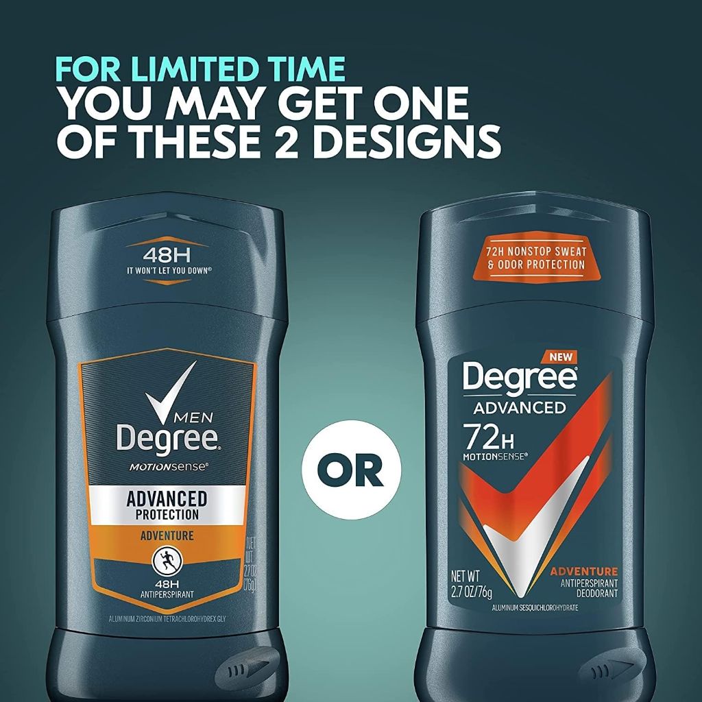 Degree Deodorant 2.7 Ounce Mens Adventure (Pack of 2)