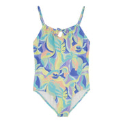 Billabong Girls' One-Piece Swimsuit Quick Drying Bathing Suit, Leisure Time, Size 14
