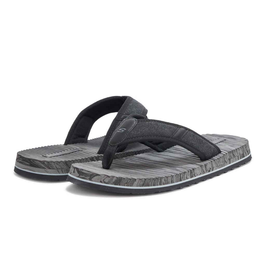 Skechers Men's Tantric-Rafe Thong Sandal, Blk - size 12