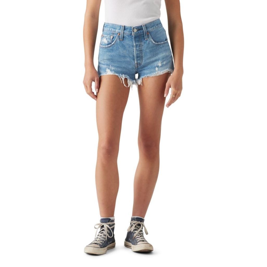SZ 28, Levi's Women's Premium 501 Original Shorts, Athens Mid Short