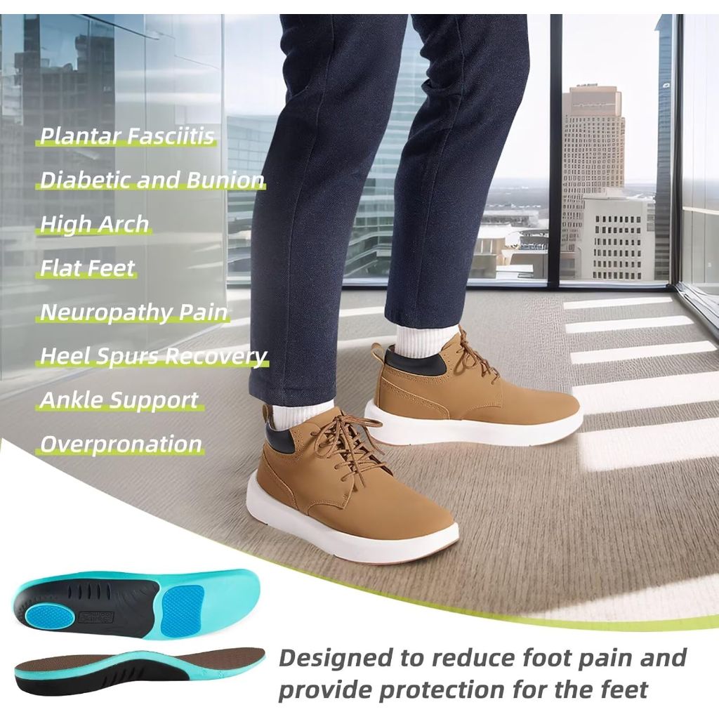 OrthoComfoot Men's Orthopedic Leather Ankle Boots - Brown, Size 10.5