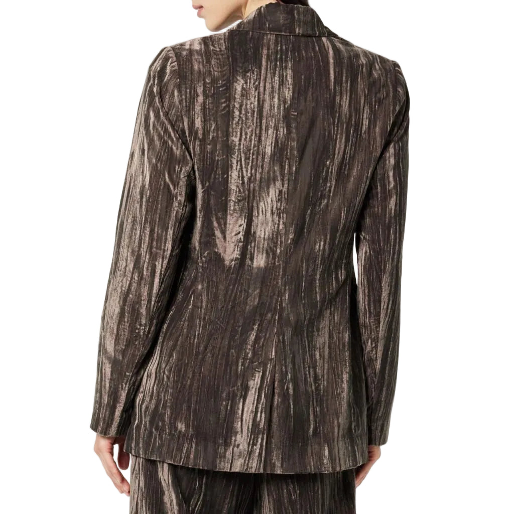 The Drop Women's Blake Long Blazer, Java Velvet, Medium
