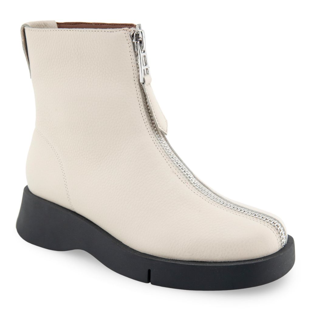 Aerosoles Women's FRANCIS Ankle Boot, EGGNOG FAUX LEATHER, 7M