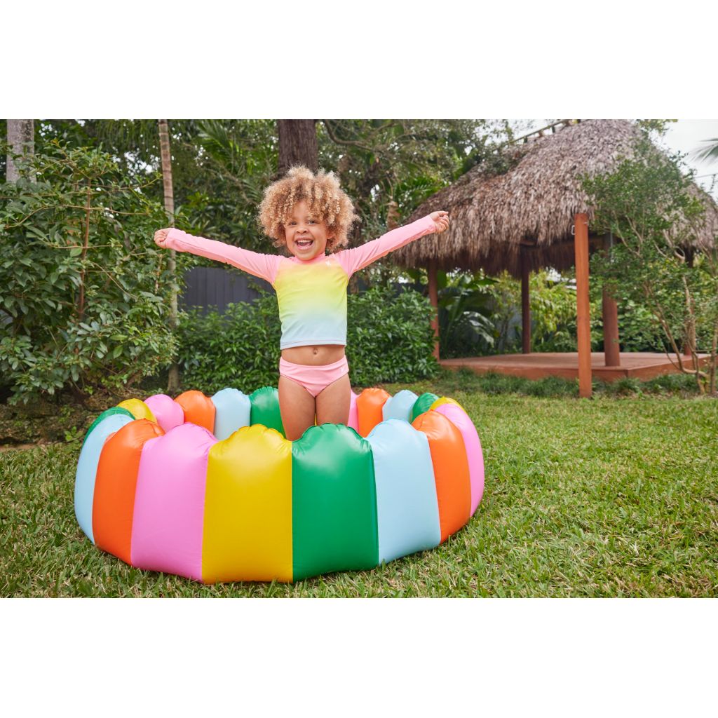 SZ 7, Hurley-Girl's Long Sleeve Rash Guard 2-Piece Swimsuit