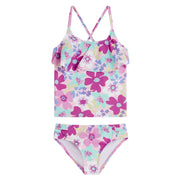 Kanu Surf Girls, Charlotte Flounce Tankini Beach Sport 2-piece Swimsuit, Annie Purple, 3T