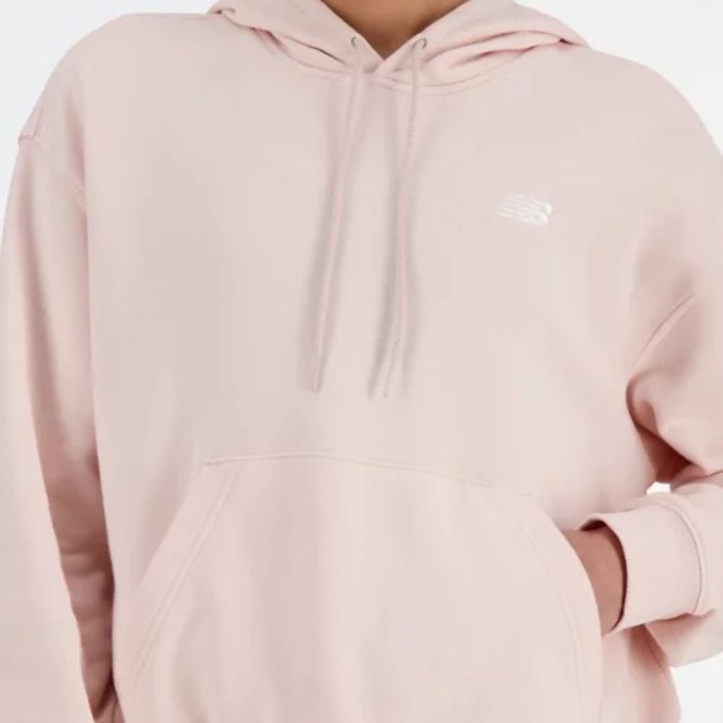 New Balance Women's Sport Essentials Fleece Hoodie, Quartz Pink, XX-Large