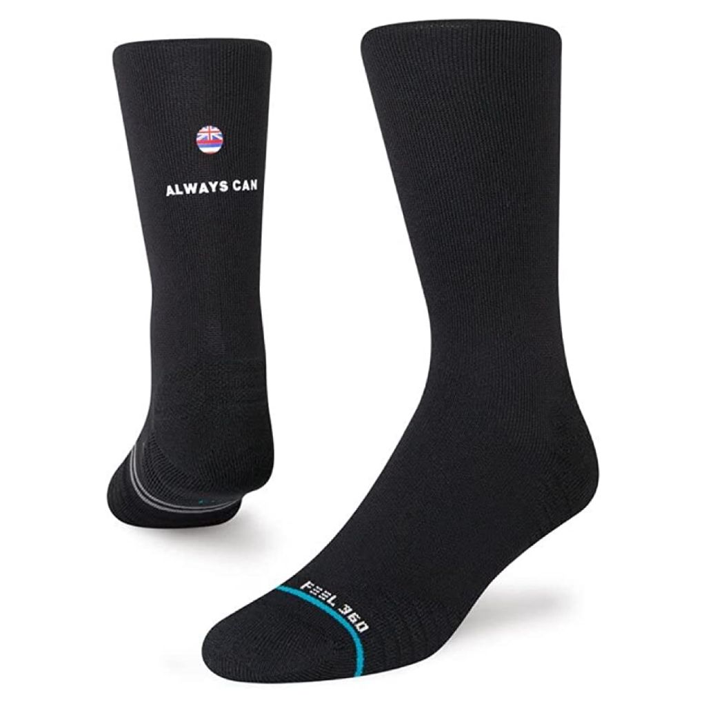 Stance Da Rulk Crew Socks (Medium, Black)