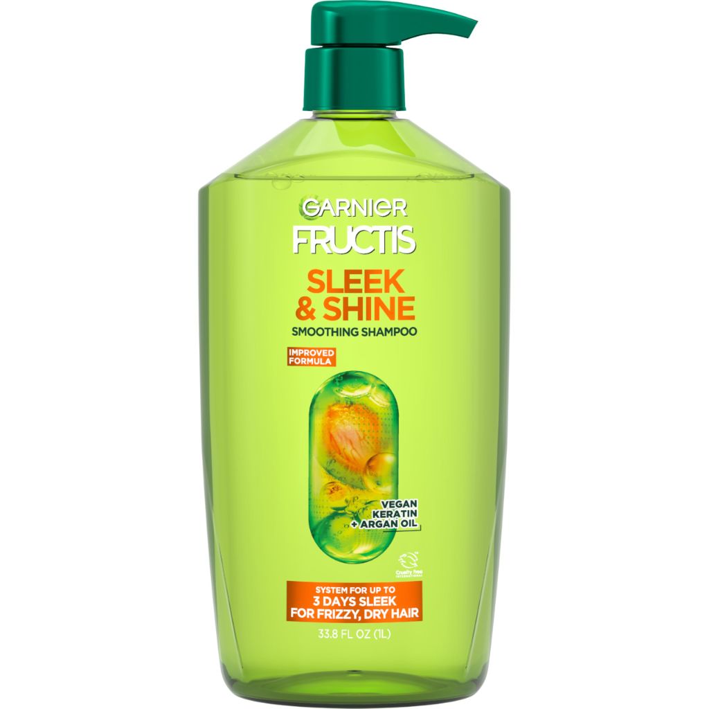 Garnier Fructis Sleek & Shine Shampoo, 33.8 Fl Oz