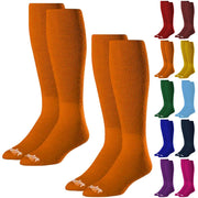 Rawlings Baseball / Fastpitch Softball Socks | 2 Pair | Orange | Small