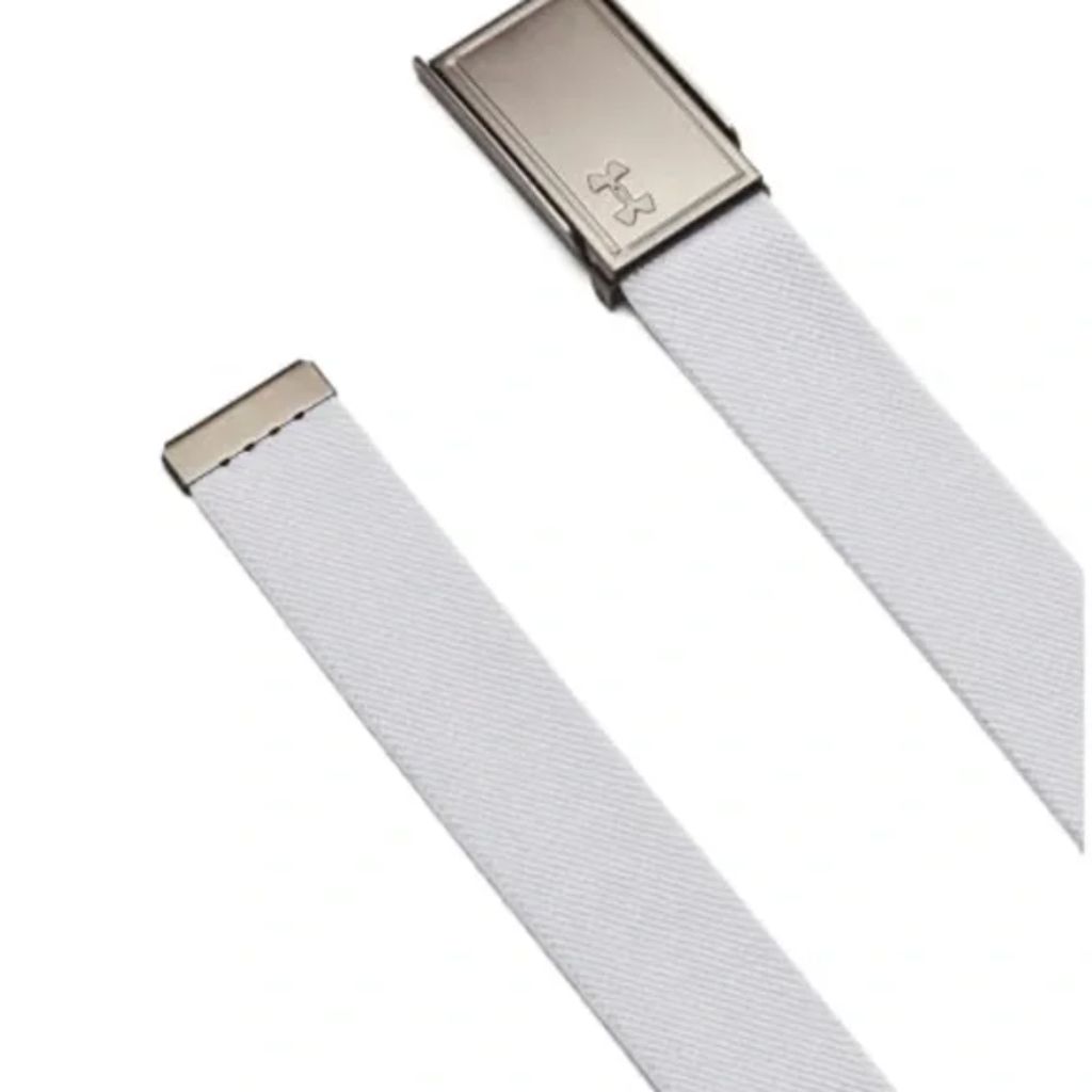 Under Armour Women's Stretch Webbing Belt - White/Halo Gray, One Size