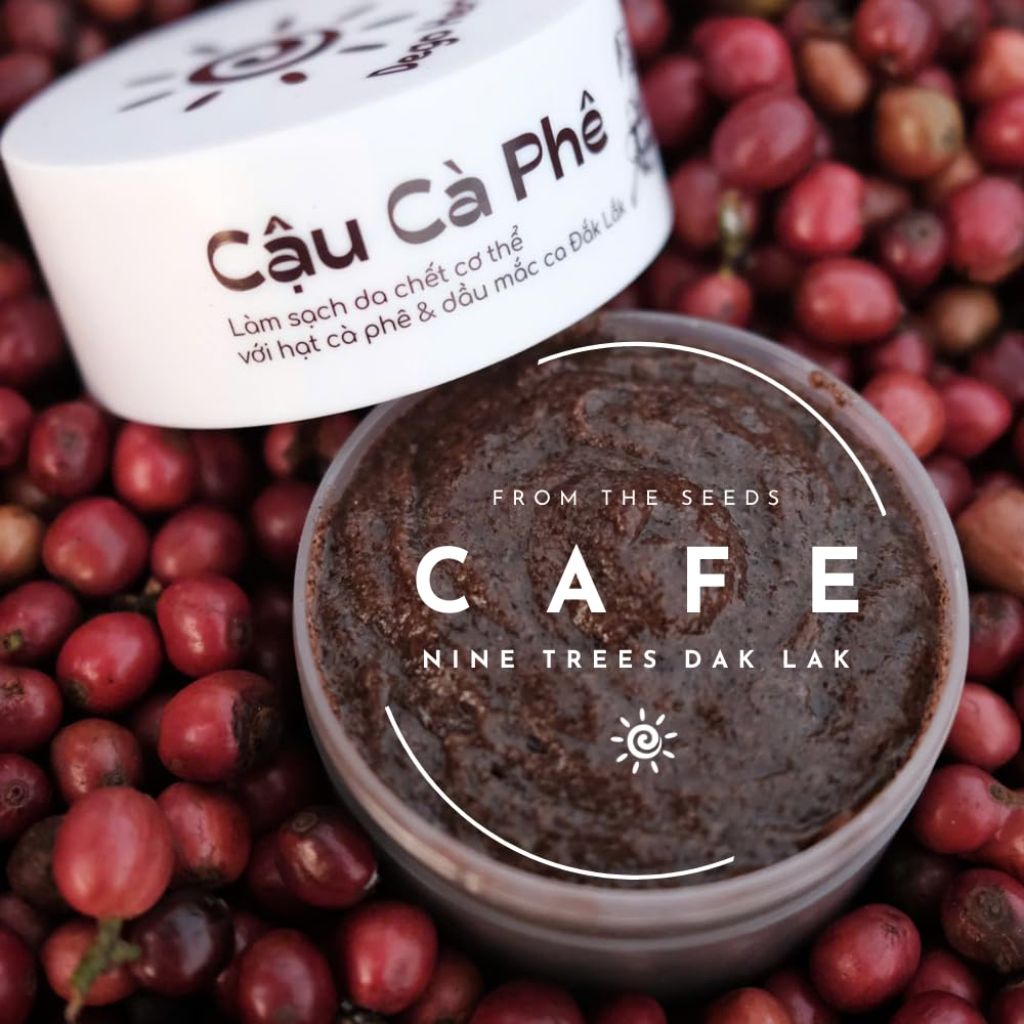 Coffee Body Scrub with Dak Lak Ripe Coffee, Radiant Skin (8.8 fl oz)