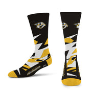 For Bare Feet - NHL NASHVILLE PREDATORS Shattered Camo Crew Sock, Large