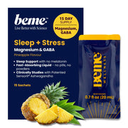 BeMe Magnesium Drink for Sleep - Melatonin-Free Magnesium for Sleep with Ashwagandha,  - 15 Sachets
