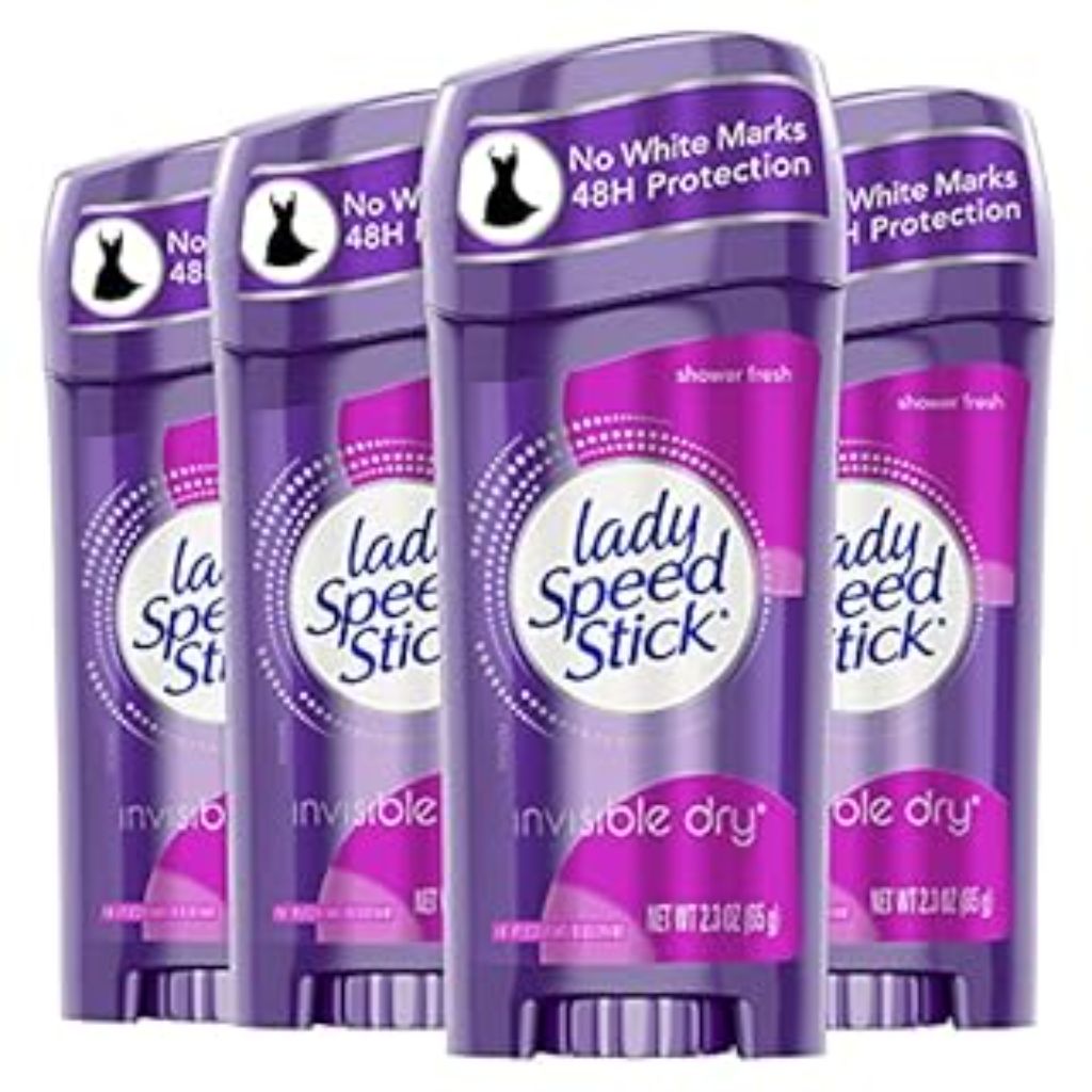 Lady Speed Stick Invisible Dry Antiperspirant Deodorant  Shower Fresh  2.3oz  4 Pack