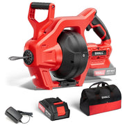 SHALL 20V Cordless Drain Auger with 25Ft Plumbing Drain Snake
