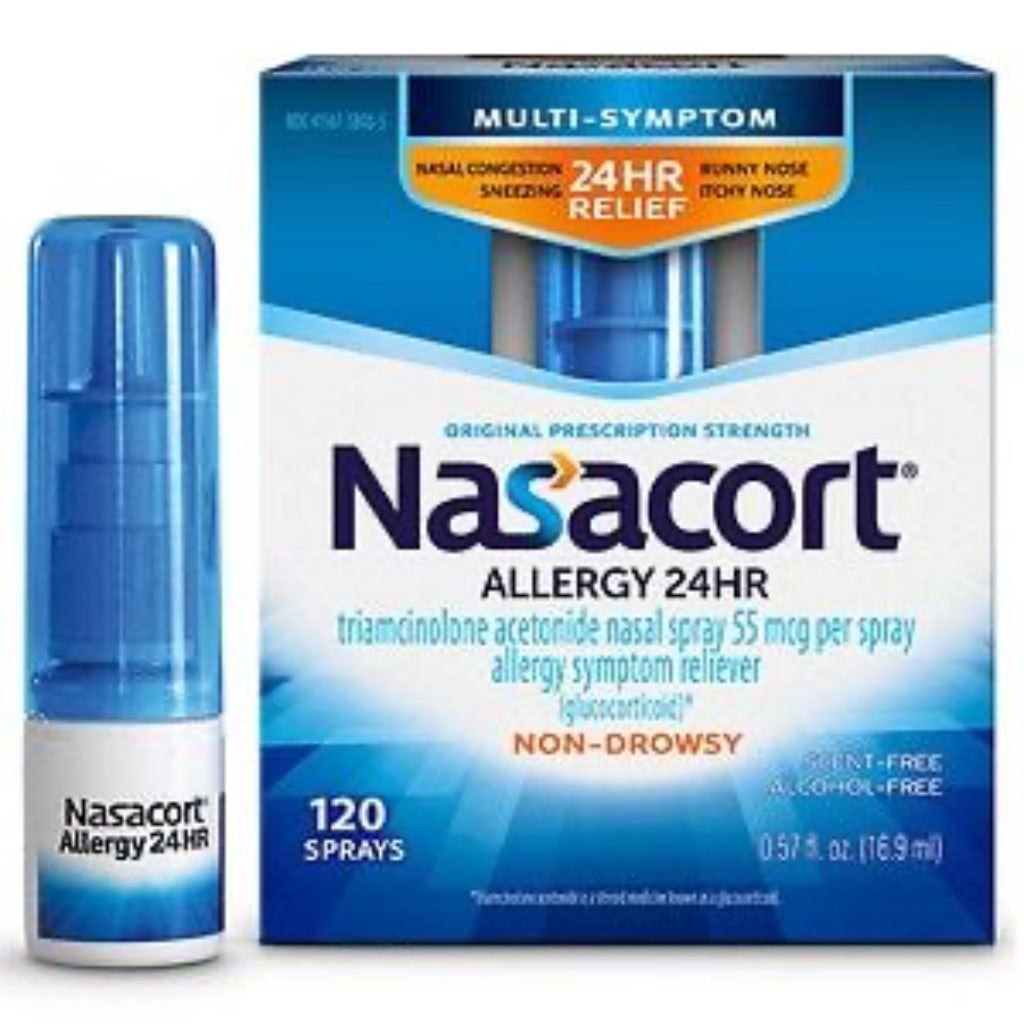 Nasacort Allergy Relief Medicine Spray - Triamcinolone Acetonide - 0.57 fl oz