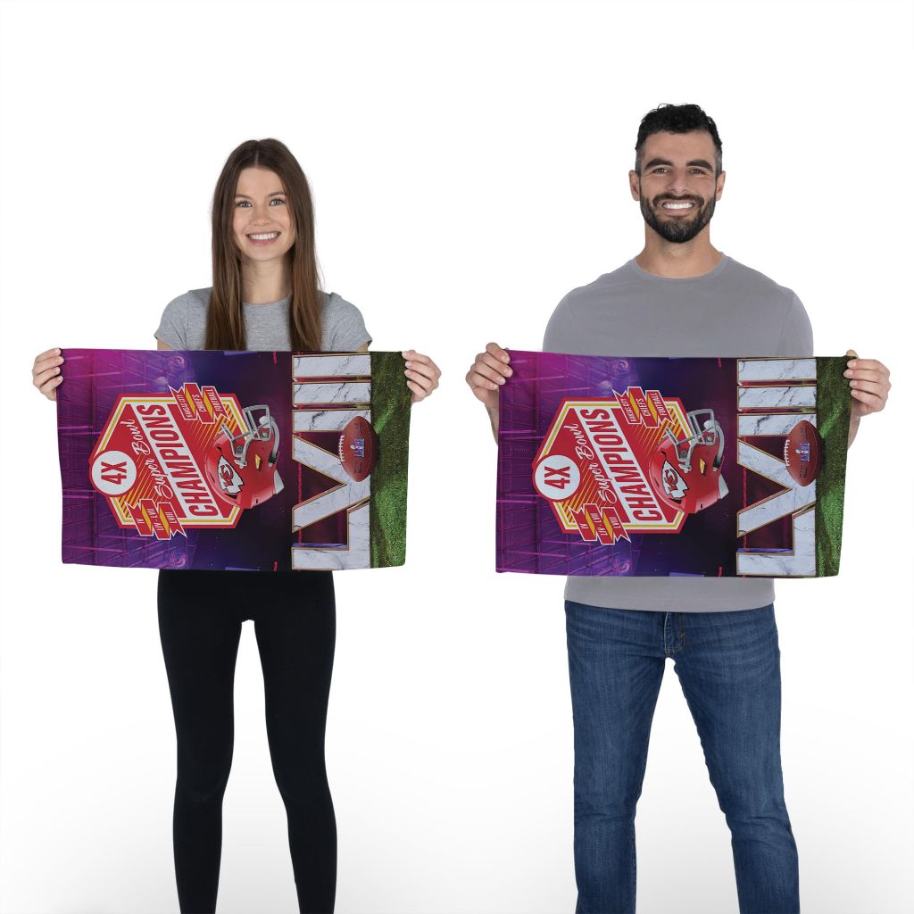 Northwest NFL Kansas City Chiefs Super Bowl LVIII Champions Fan Towel 2-Pack, 16" x 25"