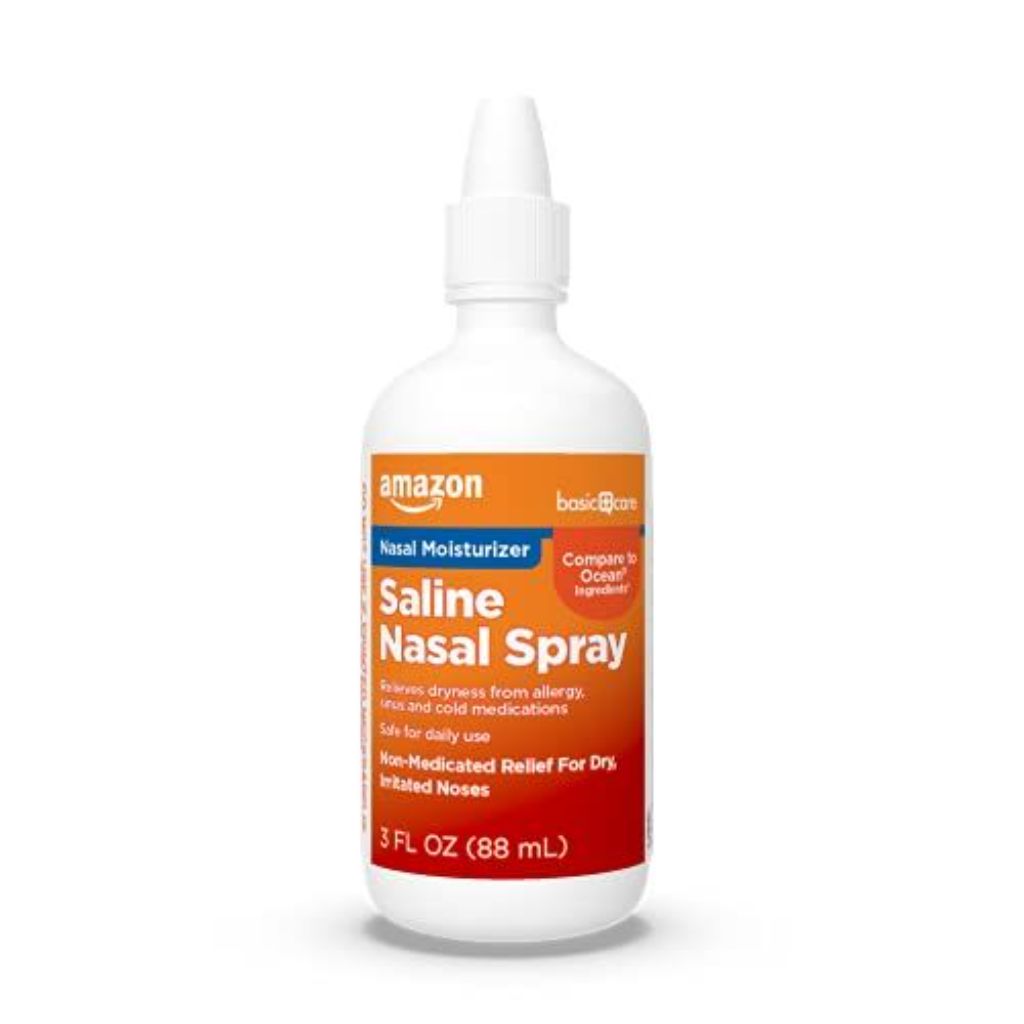 Amazon Basic Care Premium Saline Nasal Moisturizing Spray - 3 fl. oz.
