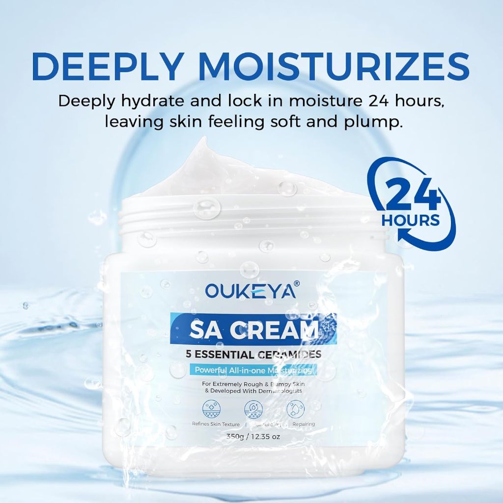 OUKEYA SA Cream for Rough & Bumpy Extremely Dry Skin | 12.35 oz