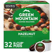 Green Mountain Coffee Roasters Hazelnut Keurig Single-Serve K-Cup Pods, Light Roast Coffee, 32 Count