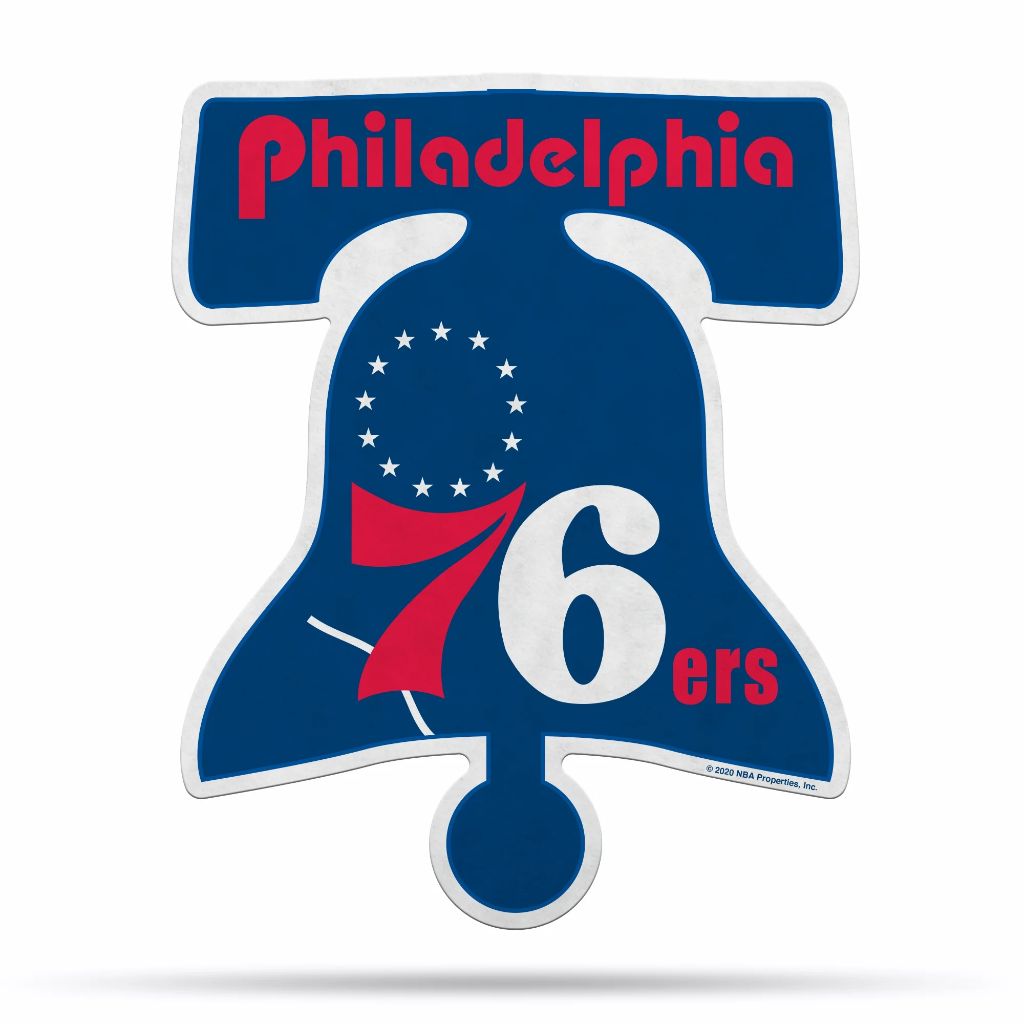 Rico Industries NBA Philadelphia 76ers NBA Retro Shape Cut Pennant, Team color: 18' x 18'